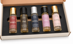 five 10ml YNA Parfums extrait de parfum bottles