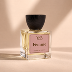 YNA Parfums Femme Extrait de Parfum 50ml on beige background