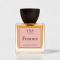 YNA Parfums Femme Extrait de Parfum 50ml with dark wood cap on white background