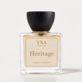 YNA Parfums Héritage Extrait de Parfum 50ml with dark wood cap on white background