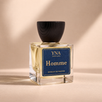YNA Parfums Homme Extrait de Parfum 50ml on beige background