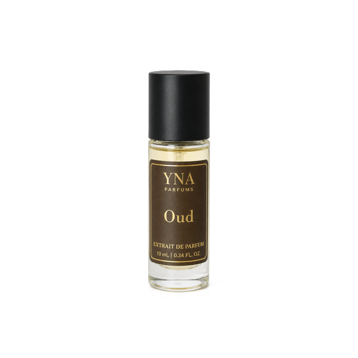 YNA Parfums Oud Extrait de Parfum 10ml on white background